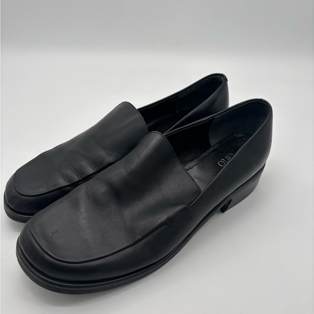 Francow Sarto Size 11 Black Leather Loafers